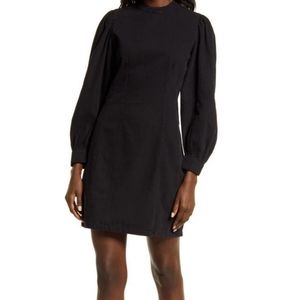 NWT A.L.C. Mock Neck Long Sleeve Mini Dress LBD